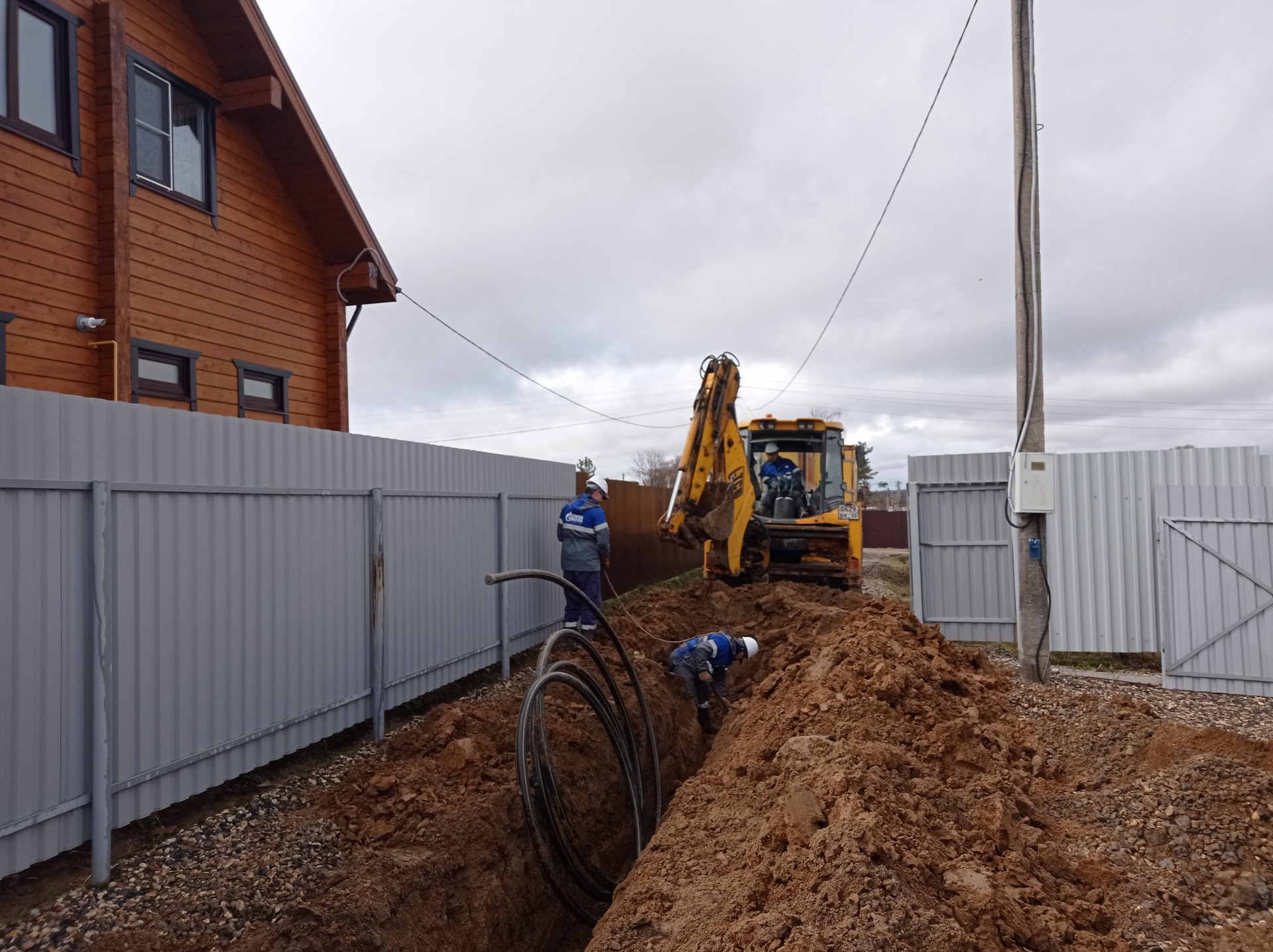 В поселке Васильевский строят газопроводы для догазификации