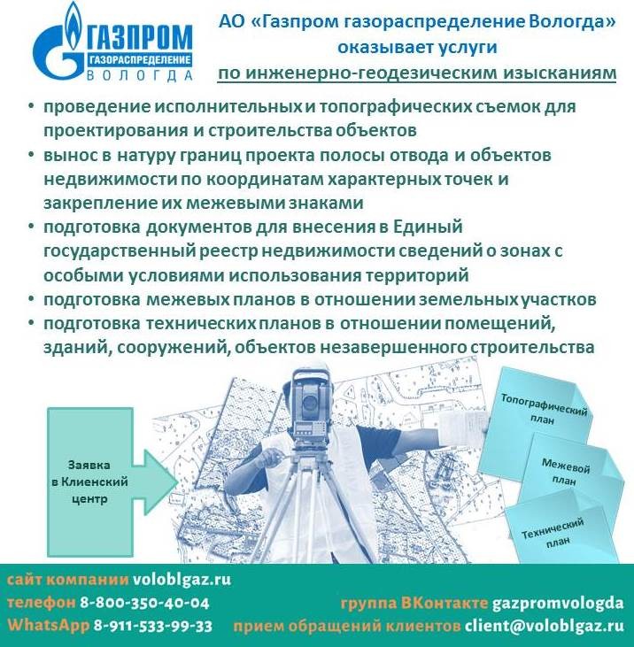 В рамках догазификации специалисты «Газпром газораспределение Вологда» подготовили более 250 топографических планов участков