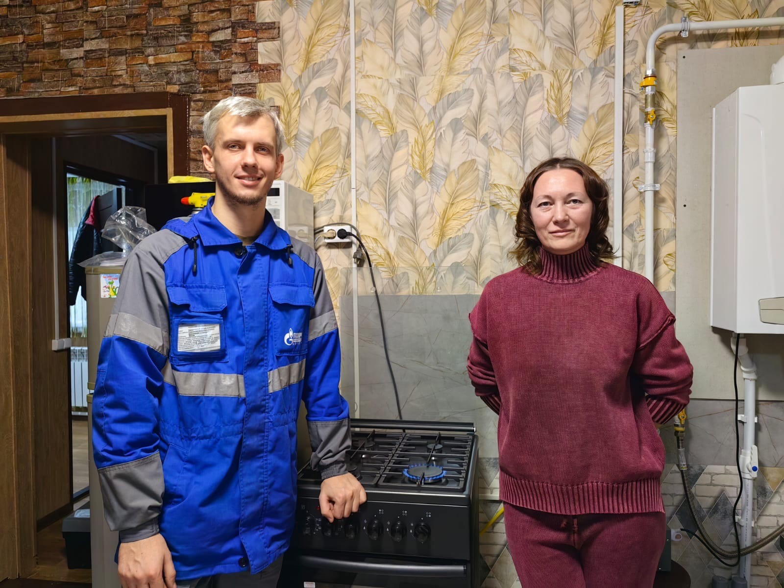 В Соколе семья участника СВО встретит Новый год в газифицированном доме