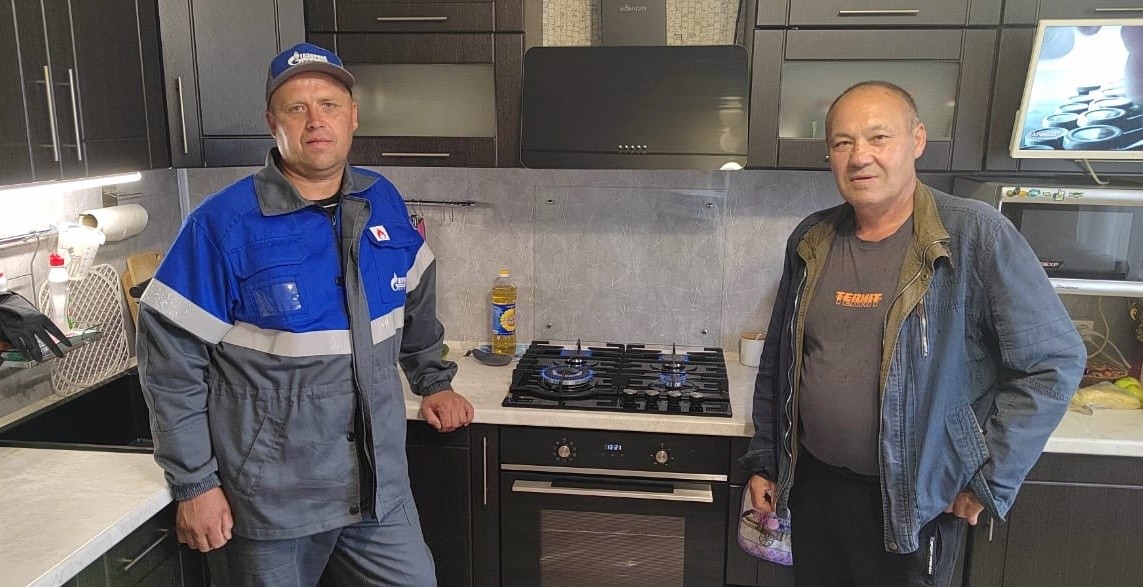 В дом жительницы Белозерска с ограниченными возможностями здоровья провели газ