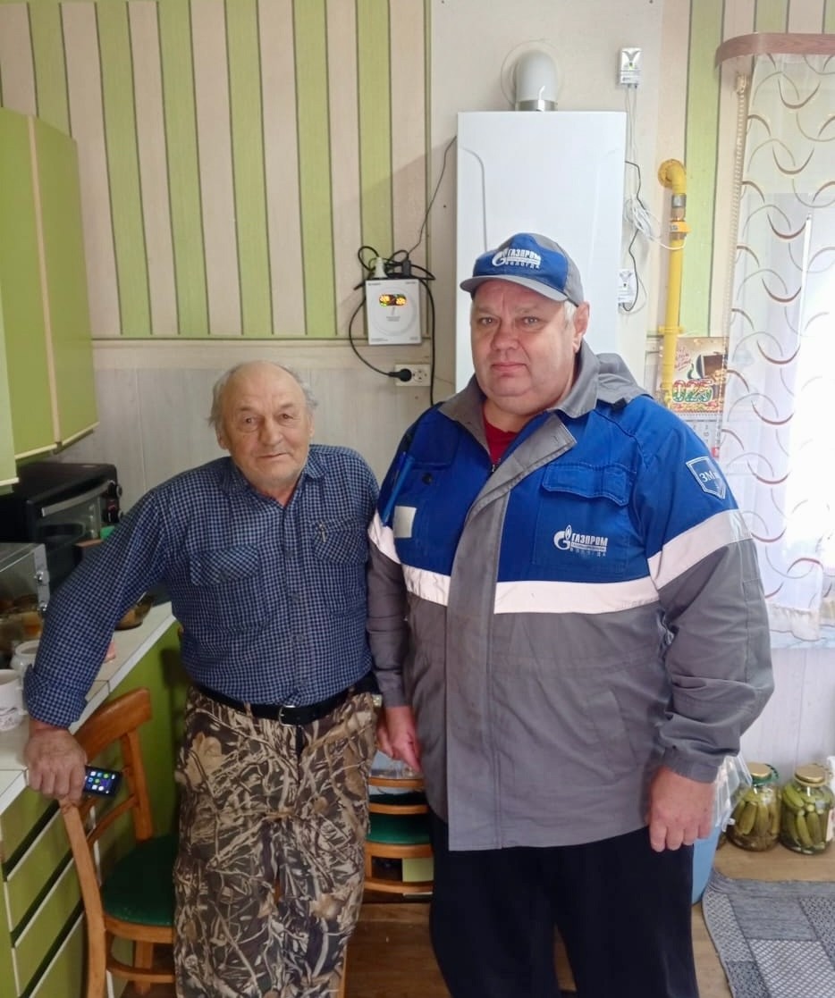 В селе Воскресенское Череповецкого округа к газовым сетям подключено домовладение родителей участника СВО