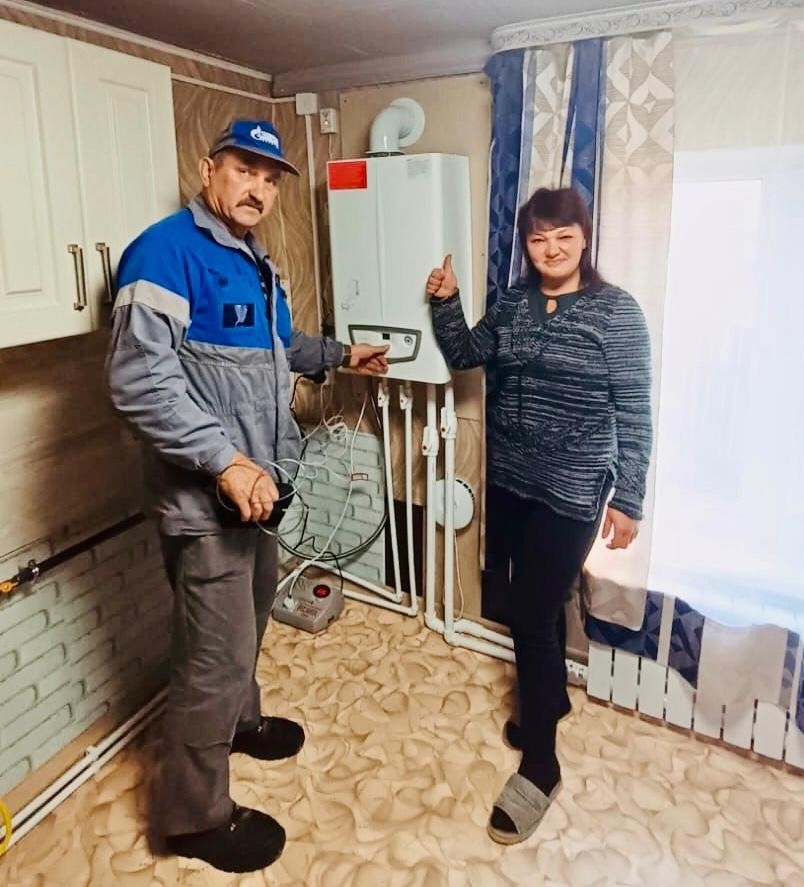 В Кадуйском округе к газовым сетям подключено домовладение участника СВО