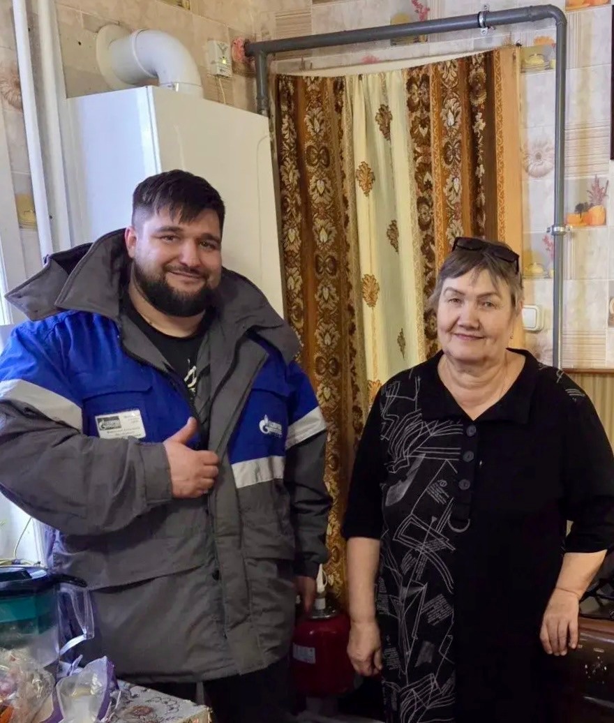 В деревне Аристово Шекснинского округа газифицировали дом матери участника СВО