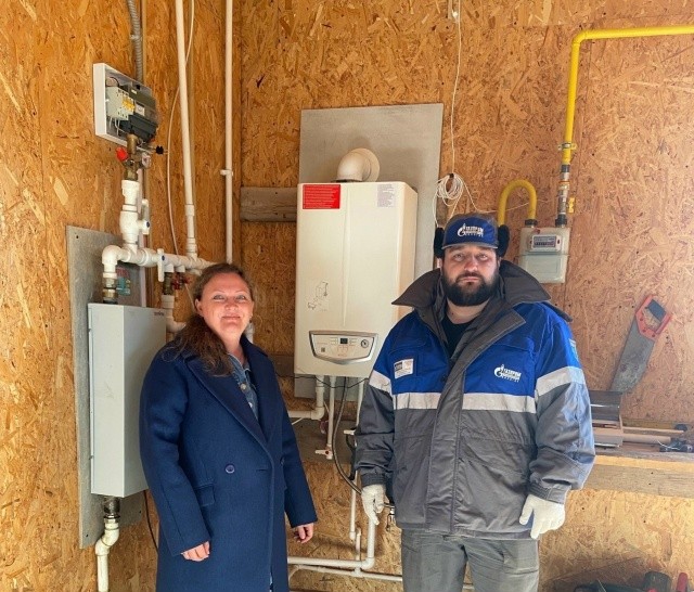 В Шексне газифицирован дом многодетной семьи участника СВО