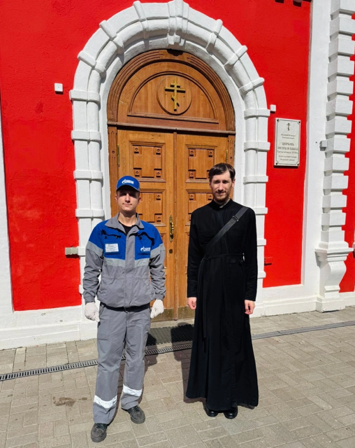 Специалисты «Газпром газораспределение Вологда» провели плановое техобслуживание газового оборудования в храме святых апостолов Петра и Павла